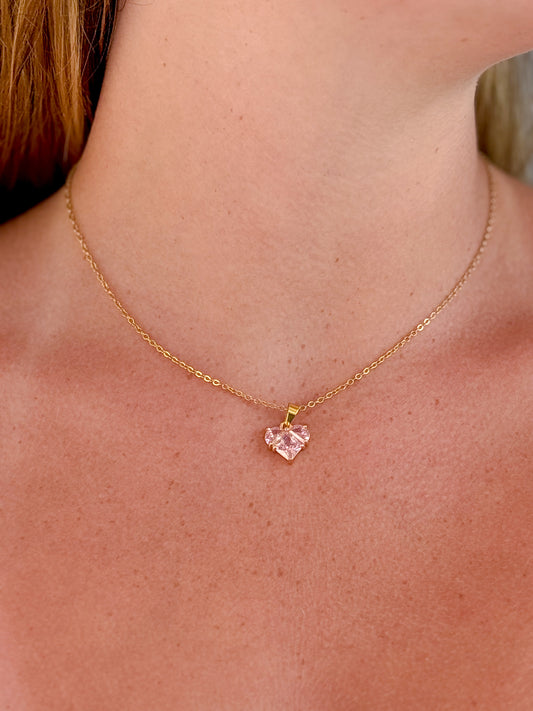 Blush Heart Necklace