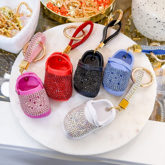Mini Bedazzled Shoe Bag Charm