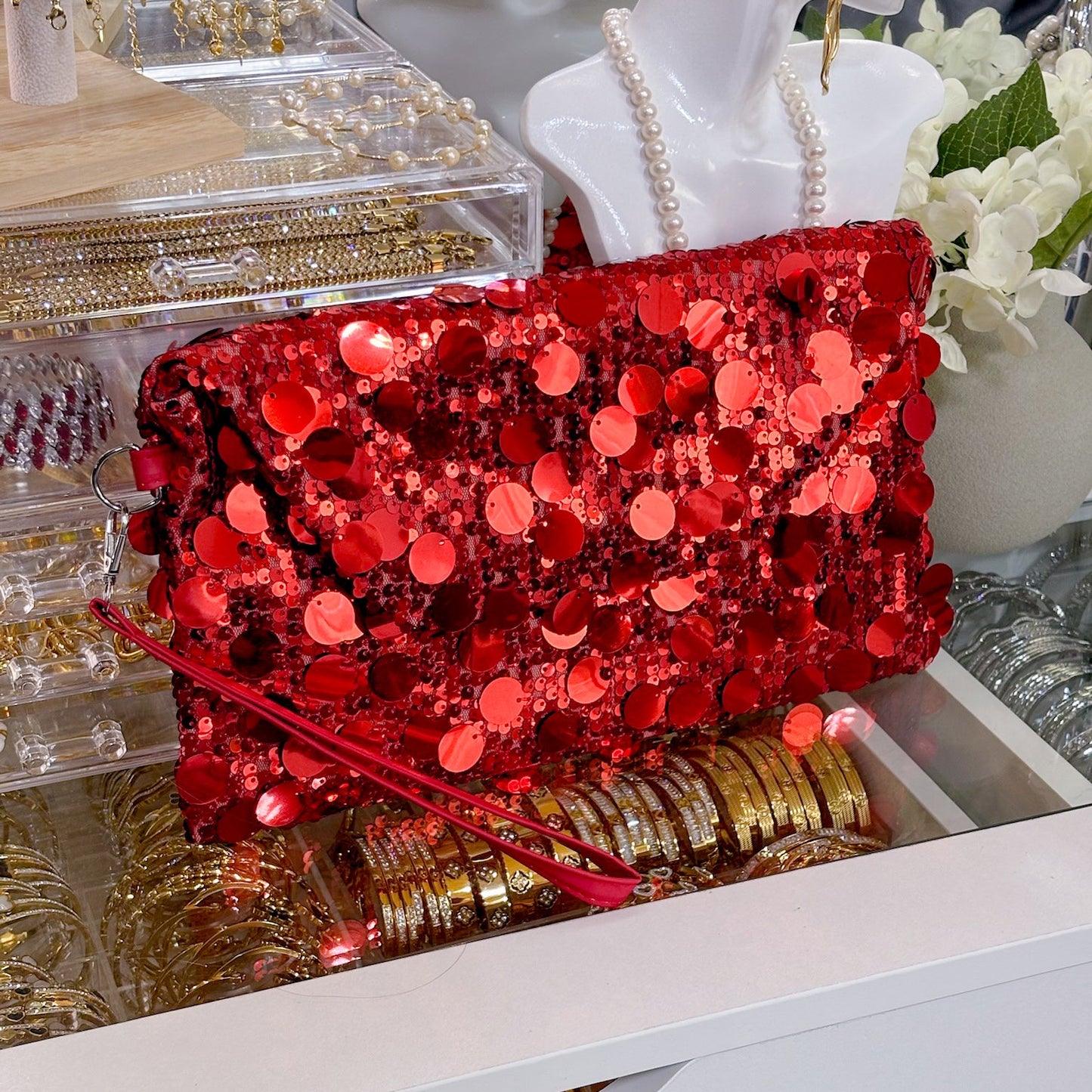 Sequin Clutch Purse