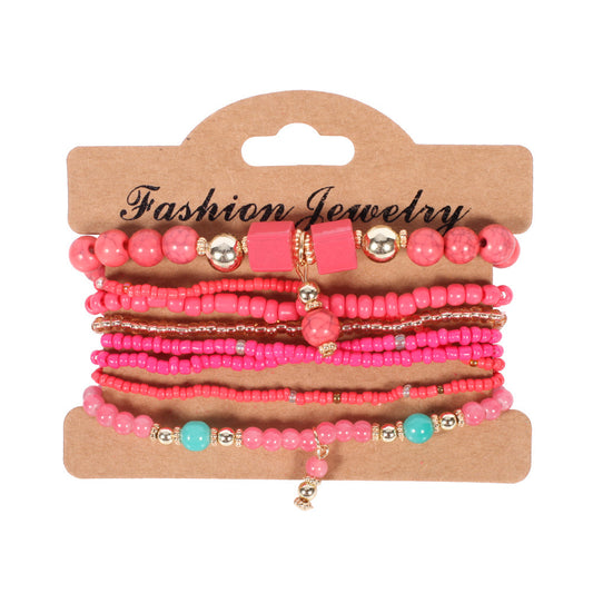 Beaded Layered Bracelets ( 2 colors available )