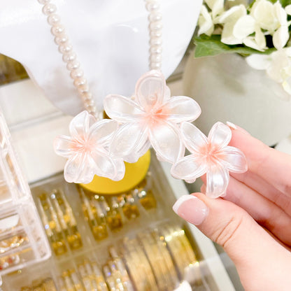 Pearlescent Tropical Claw Clips