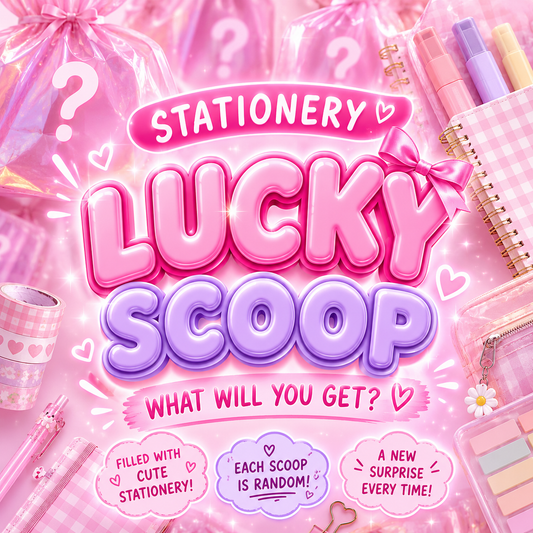 KAWAII STATIONERY LUCKY SCOOP ( SUPER LIMITED IN STOCK - Not coming back )