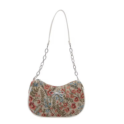 Vintage Floral Chain Bag