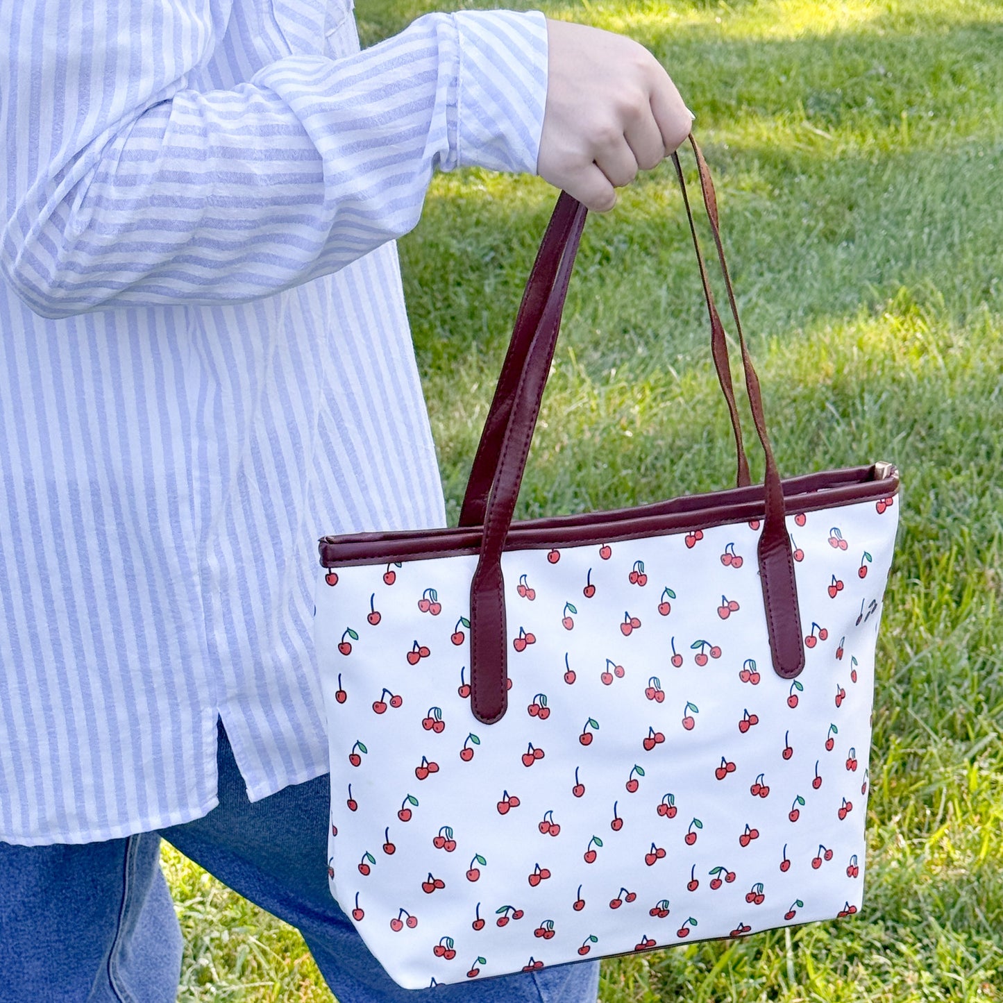 Cherry Carryall Tote Bag