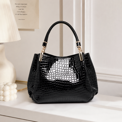 Classic Croc Pattern Handbag