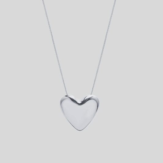 Puffed Heart Necklace