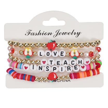 Teacher Layered Bracelets ( 3 colors available )
