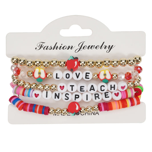 Teacher Layered Bracelets ( 3 colors available )