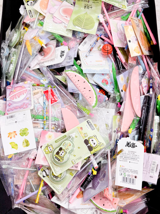 FULL WAGON OF KAWAII STATIONERY LUCKY SCOOPS FOR ONLY $1000‼️