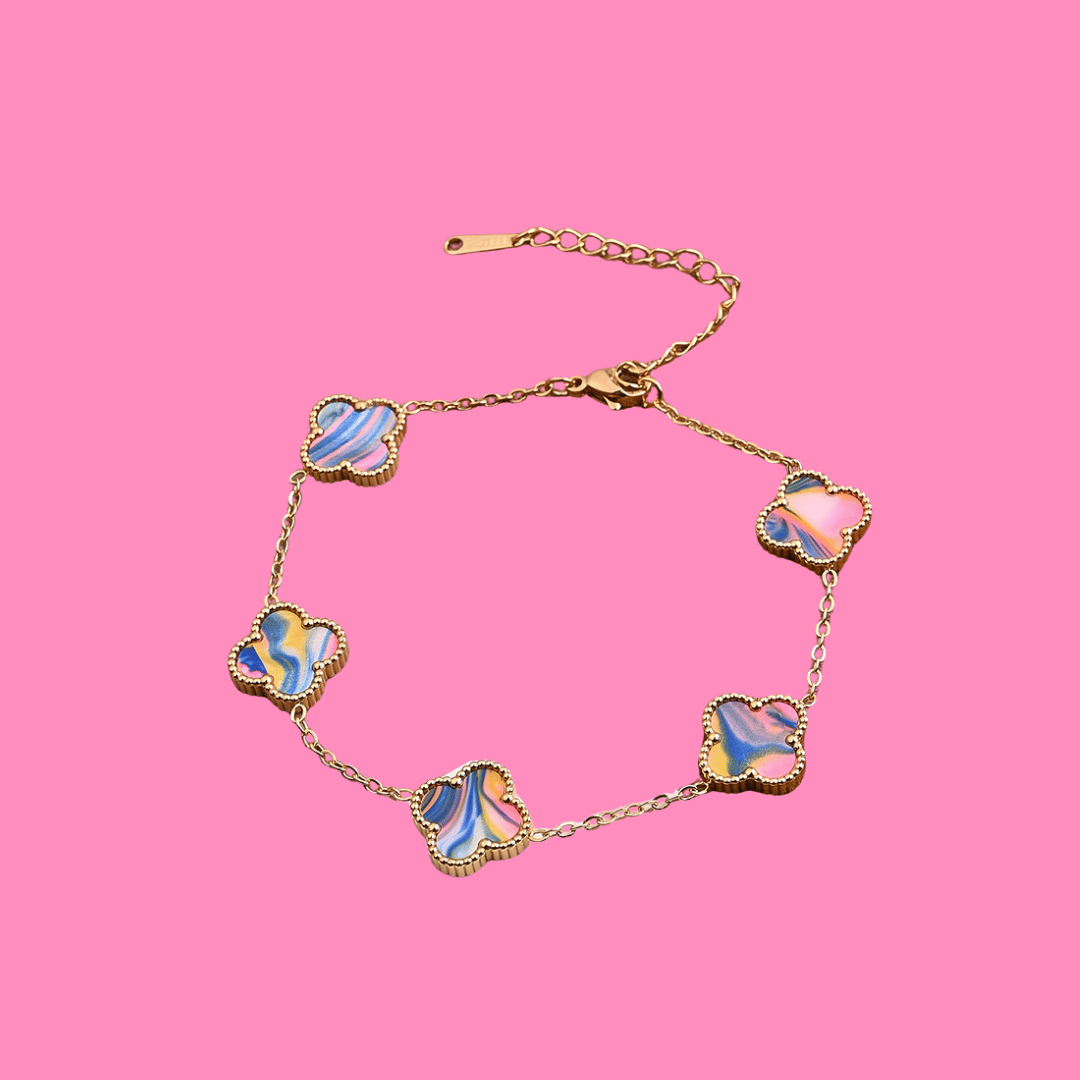 Tie Dye Lucky Charm Bracelet