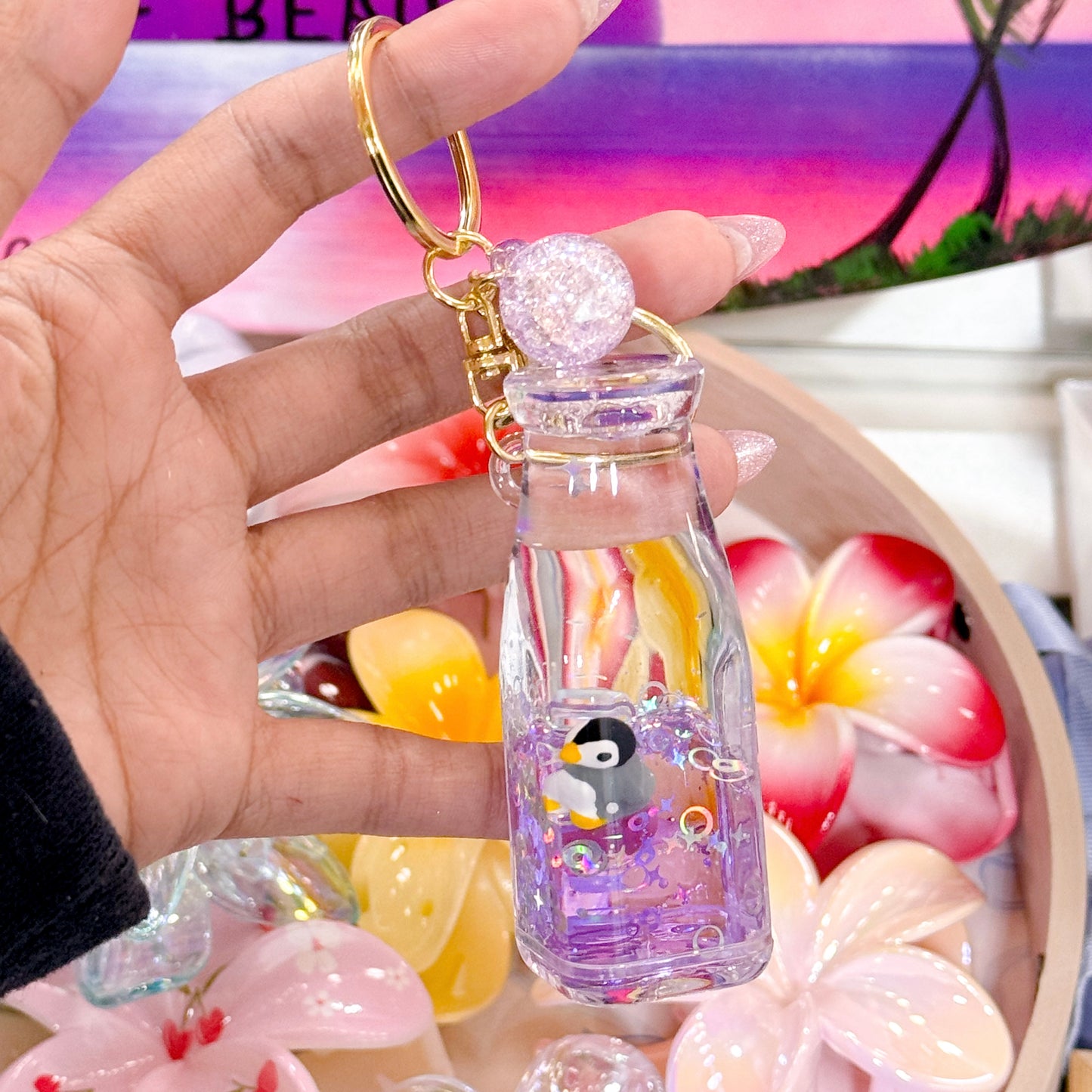 Penguin Milk Bottle Charms