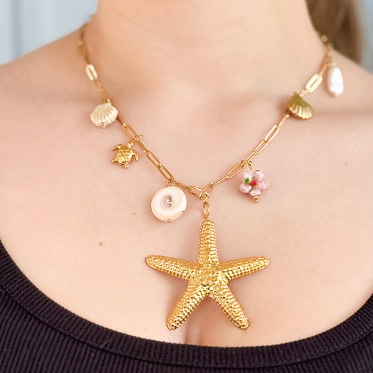 Starfish Charm Necklace