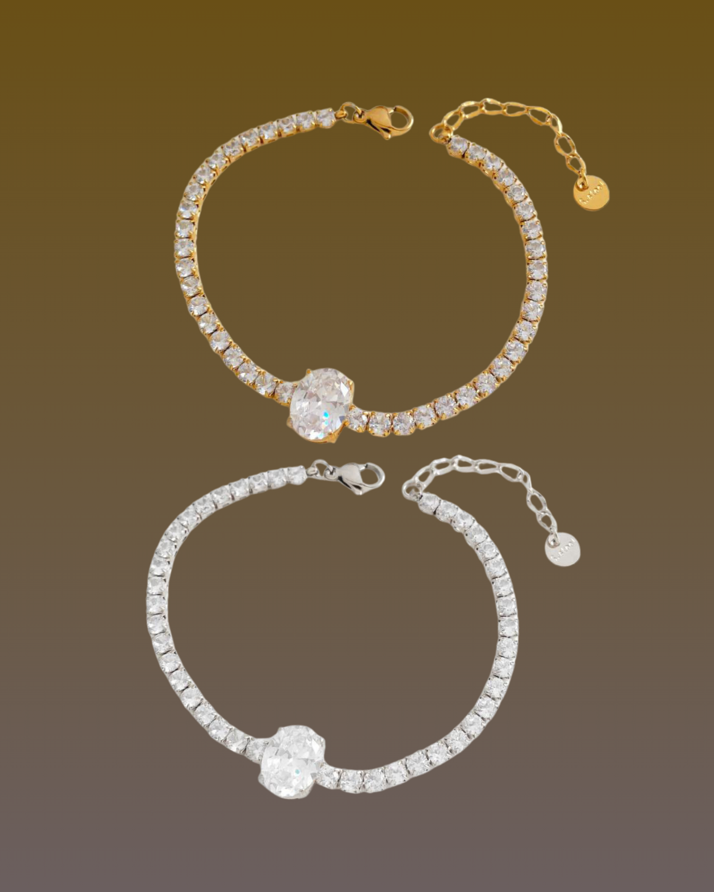 Oval Tennis Bracelets