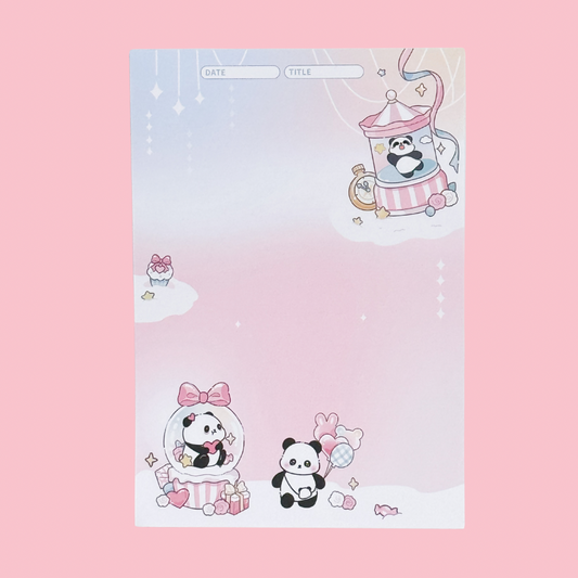 Panda Carousel Memo Pad