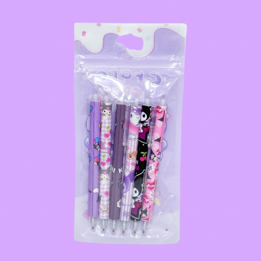 New Kuromi Pens - 6 pcs