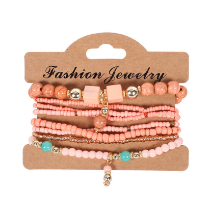 Beaded Layered Bracelets ( 2 colors available )