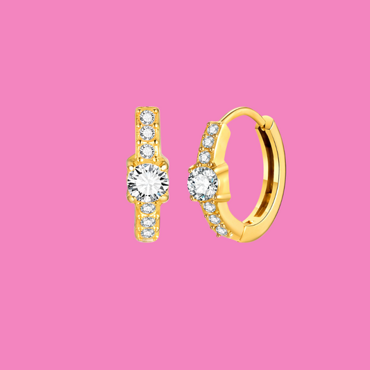 Gleam Huggie Hoop Earrings | B-96