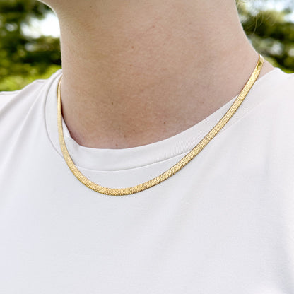 Snake Flat chain Necklace