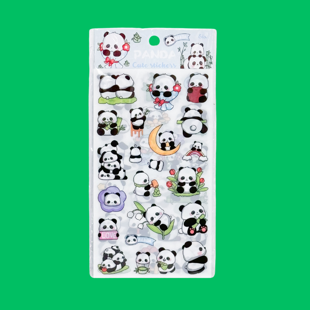 New Panda Stickers