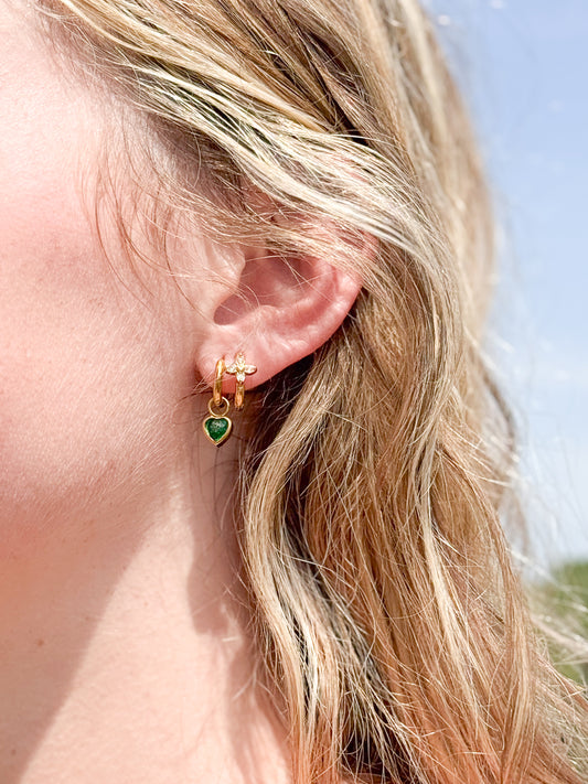 Enchanted Love Huggie Earrings | B-94