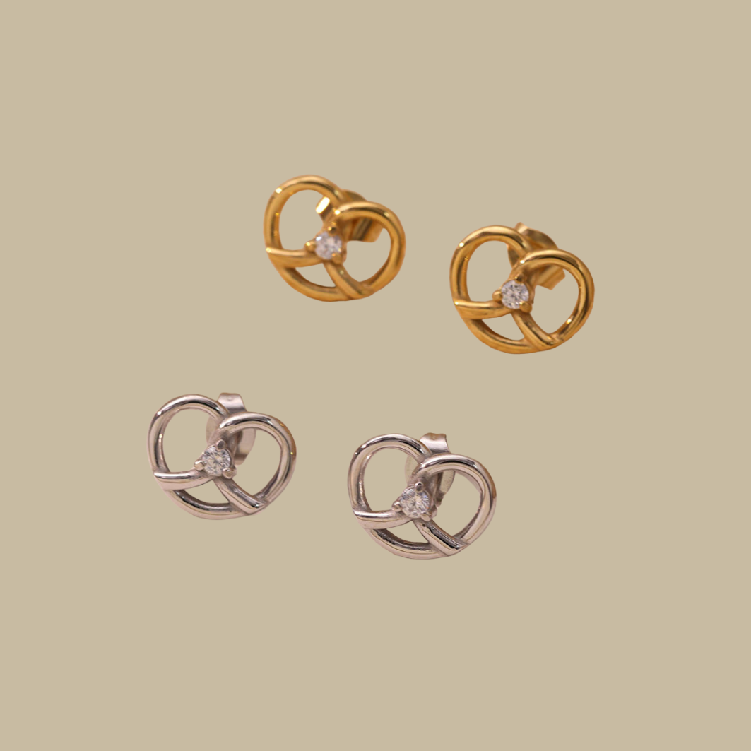 Pretzel Stud Earrings