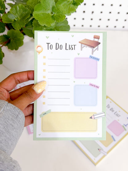 New To Do List Notepad ( 4 Colors available )