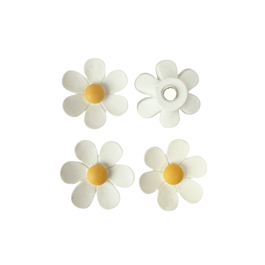 Daisy Fridge Magnets ( 4 pcs )