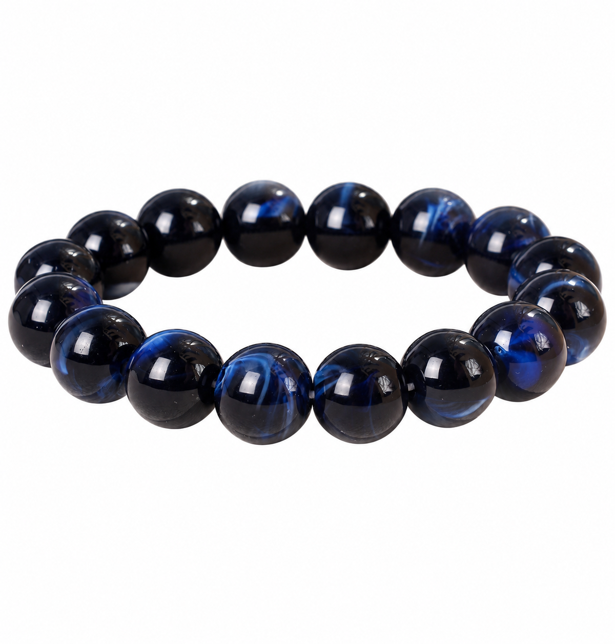 Swirl Glass Beaded Bracelet