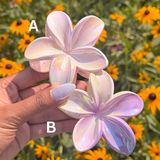 Tropical Flower Claw Clip