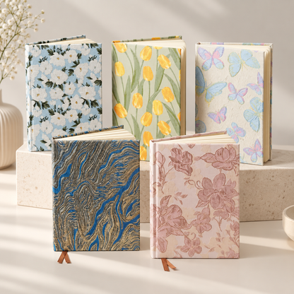 A5 Vintage Textured Hardcover Journals