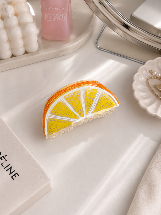 Citrus Slice Hair Claw Clip