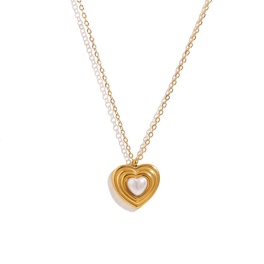 Pearl Heart Necklace