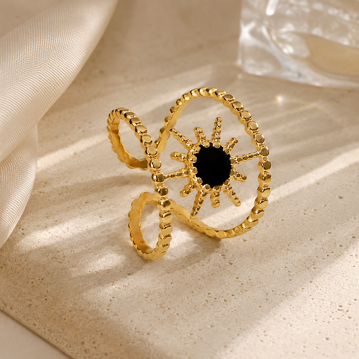 Goddess Adjustable Ring | Tarnish Resistant B-37