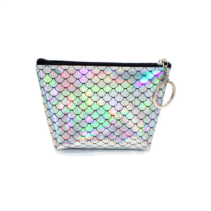 Mermaid Holographic Coin Pouch Keychain