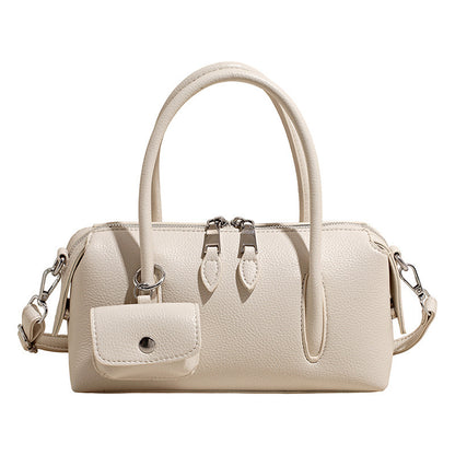 Barrel Satchel Bag with Coin Pouch