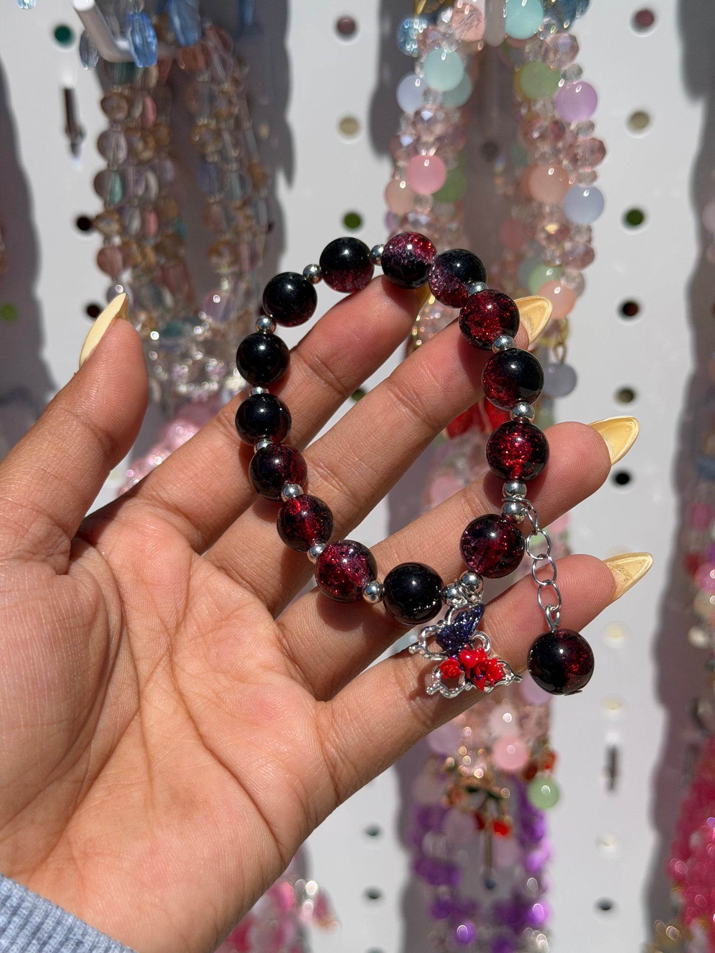 Ocean & Galaxy Dreams Lucky Charm Beaded Bracelet