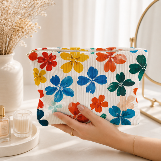 Paradise Floral Makeup Bag