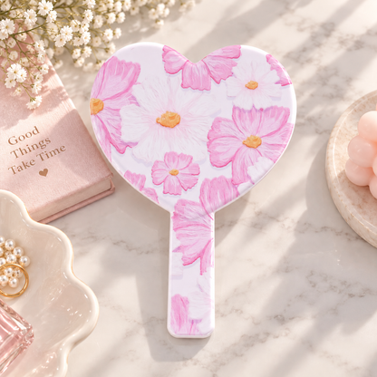Heart Shaped Handheld Mirror