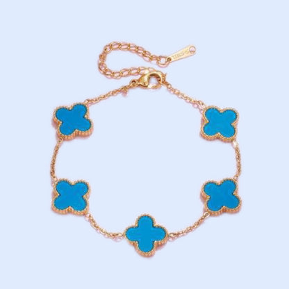 Lucky Clover Bracelet ( 12 color available ) - Non Tarnish