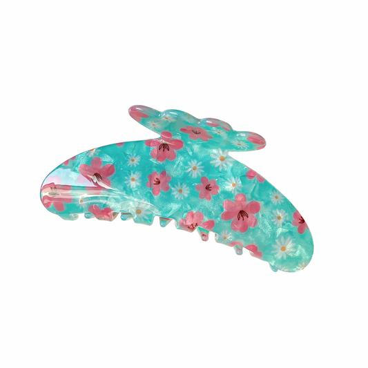 Garden Flower Claw Clip
