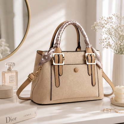 Classic Buckle Crossbody Satchel Bag
