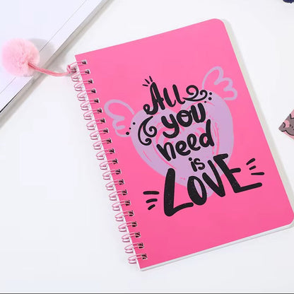 Pompom Spiral Notebooks ( 3 Styles )