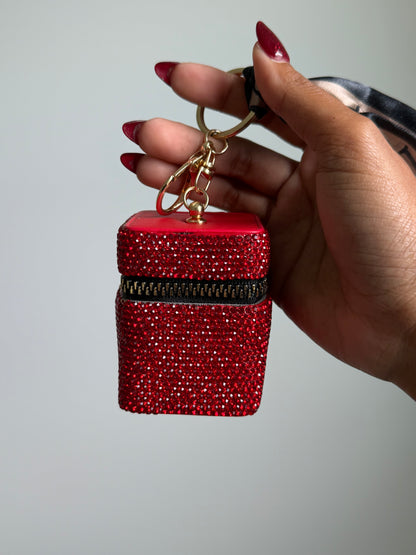 Rhinestone Mini Storage Bag Charm