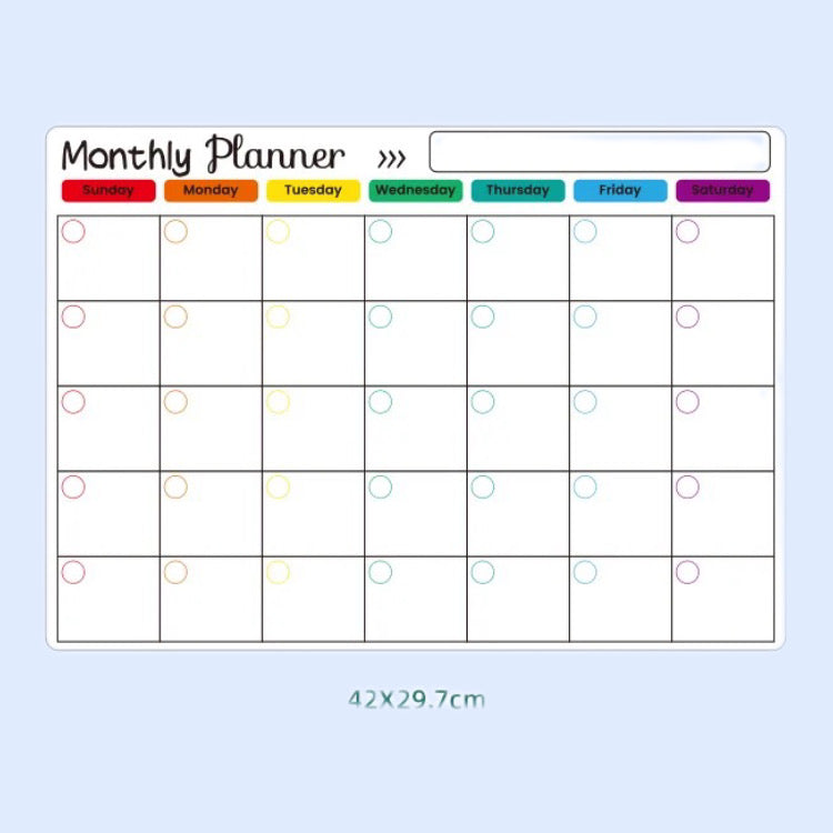 Dry Erase Monthly Planner Magnet  ( 2 Styles available )