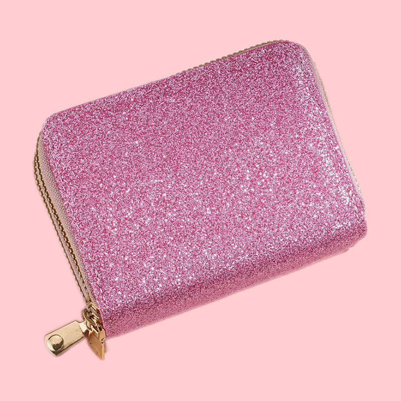 Double Zipper Compact Wallet