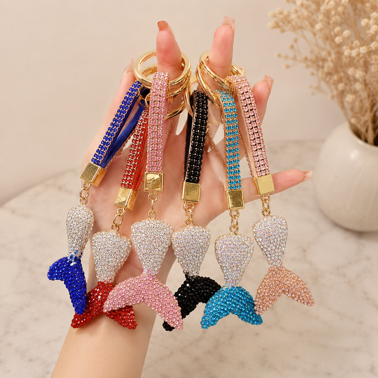 Bling Mermaid Tail Bag Charm Bag Charm