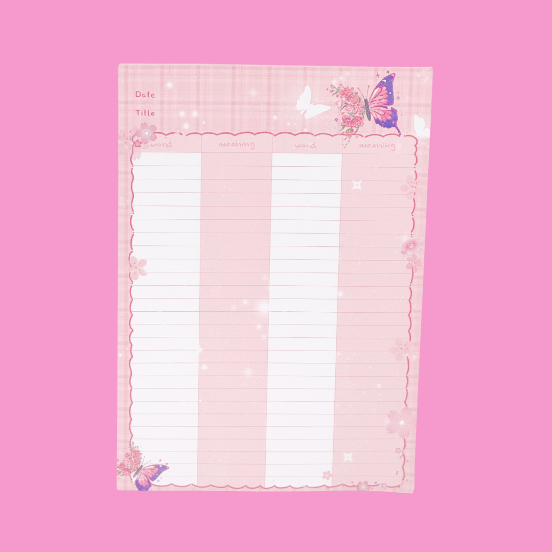 Butterfly Notepads ( Full size )