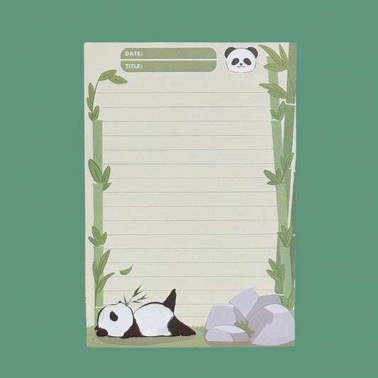 Lazy Panda Memo Pad