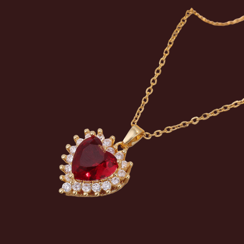 Scarlet Heart Necklace