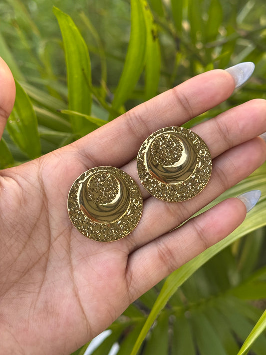 Golden Eclipse Earrings | B-64